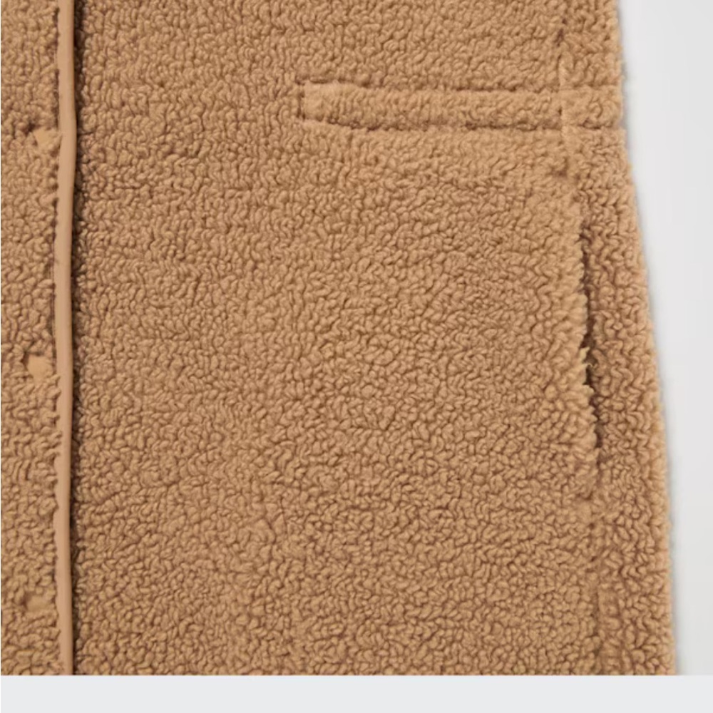 Uniqlo Tan Teddy Jacket - Picture 5 of 7